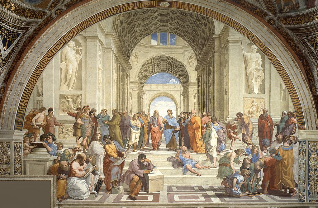 Picture of the painting _School of Athens_ by Raphael.