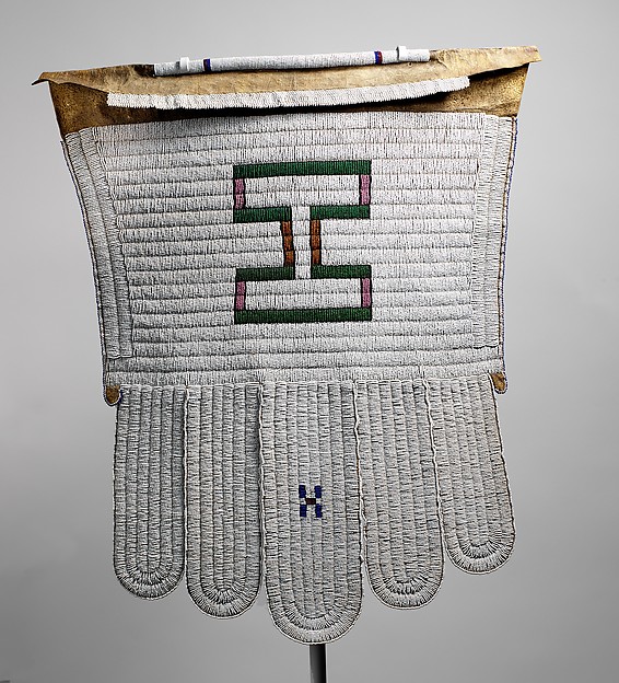 Married Woman’s Apron (Ijogolo), 19th-20th century, South Africa, Ndebele peoples, leather, beads and thread, 75.6 x 67.3cm (The Metropolitan Museum of Art)