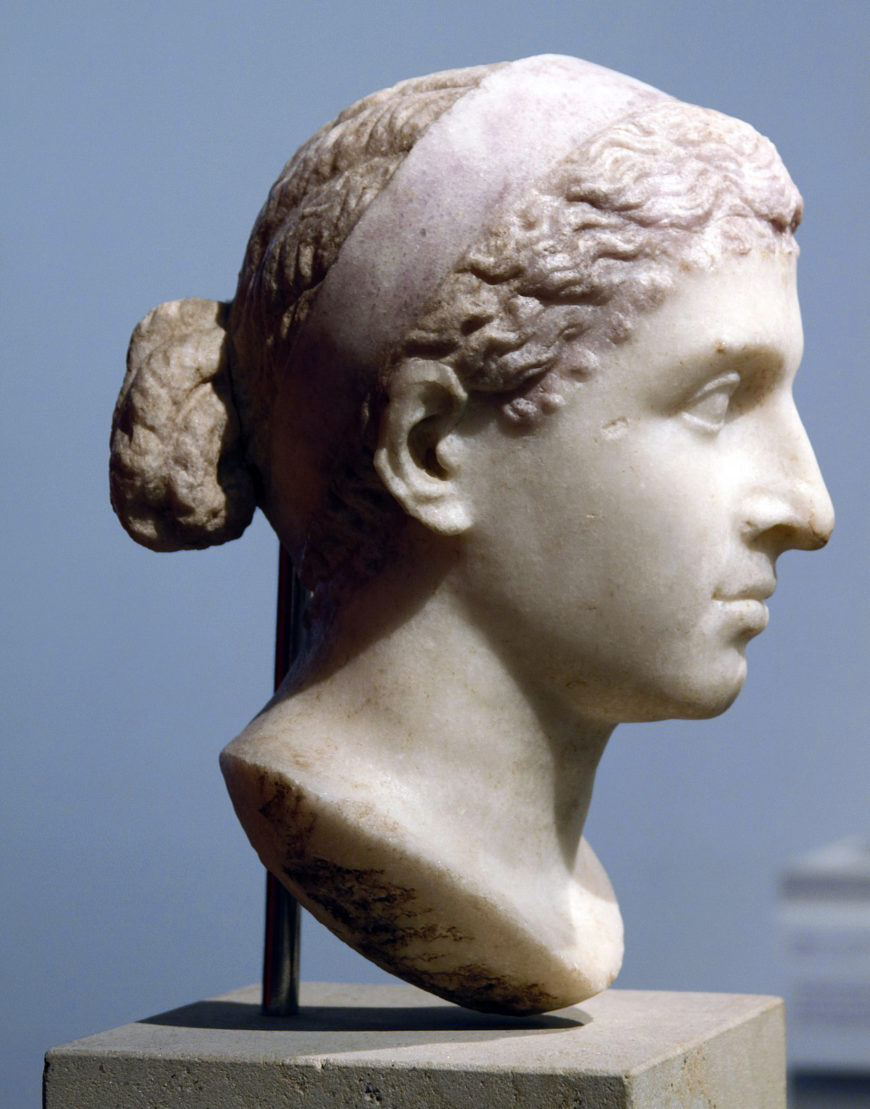 Roman Times: Ptolemaic dynastic portraits using a combination of