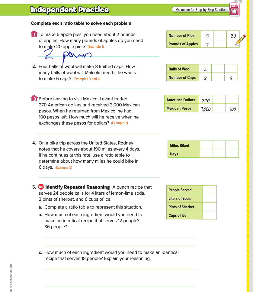 Equivalent Ratio Word Problems Practice Khan Academy