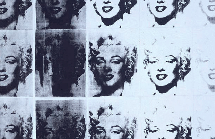 Andy Warhol, Marilyn Diptych, 1962, acrylic on canvas, 2054x 1448 mm (Tate) © The Andy Warhol Foundation for the Visual Arts, Inc. 2015