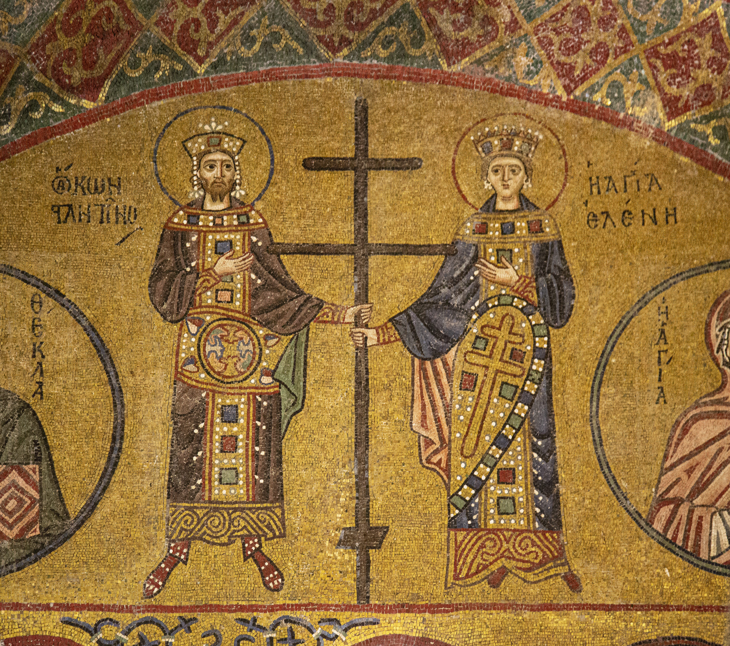 Святой предок 9. Византийская икона святых Константина Елены.