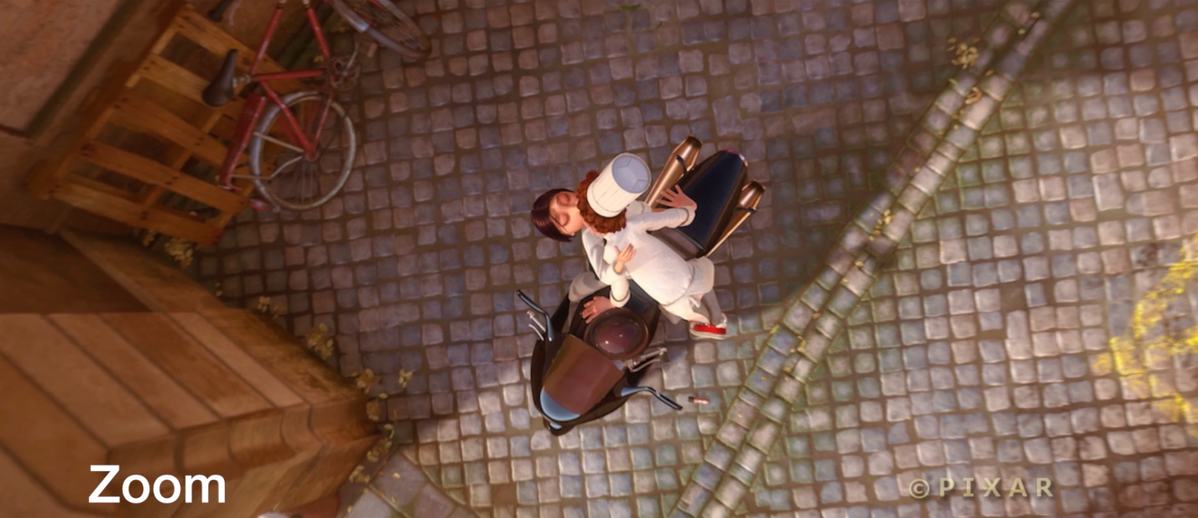 Zoom shot from Ratatouille.