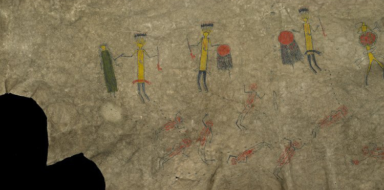 slender man cave paintings