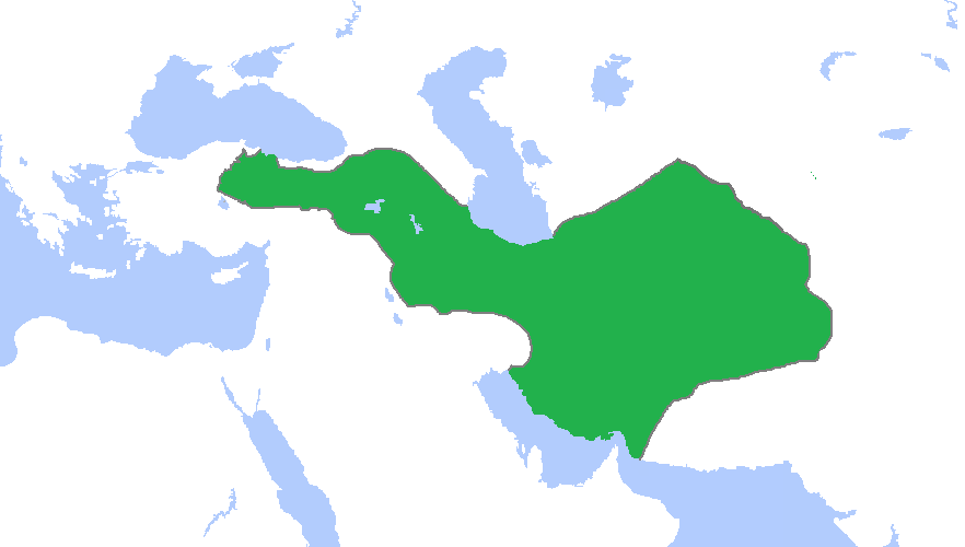 persian empire map blank