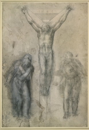 michelangelo crucifixion painting