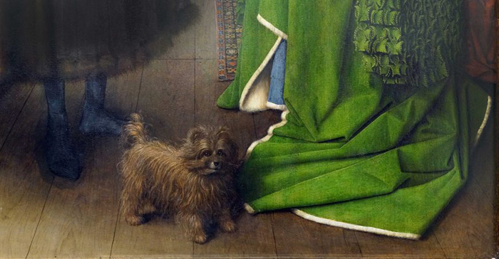 Van eyck deals the arnolfini portrait