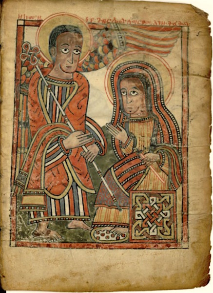 *Annunciation, Ethiopien d’Abbadie 105*, fol. 5, (photo: Bibliothèque nationale de France).