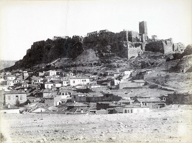 Picture of Acropolis in Athens in 1851 