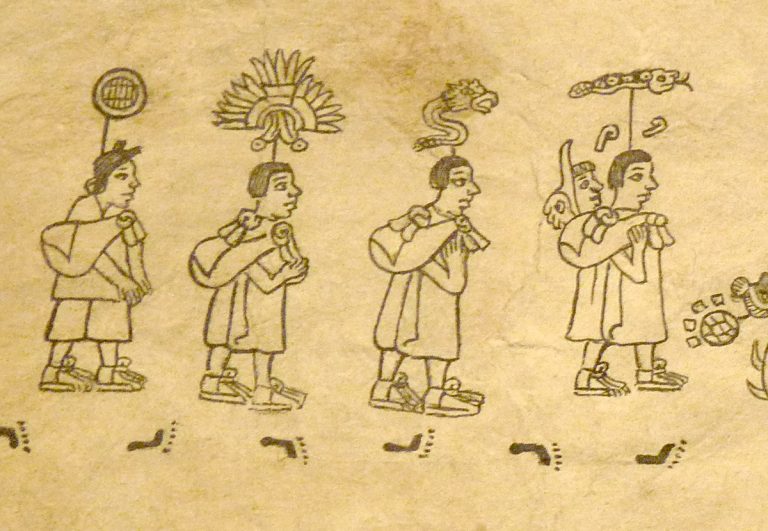 aztecs people drawing
