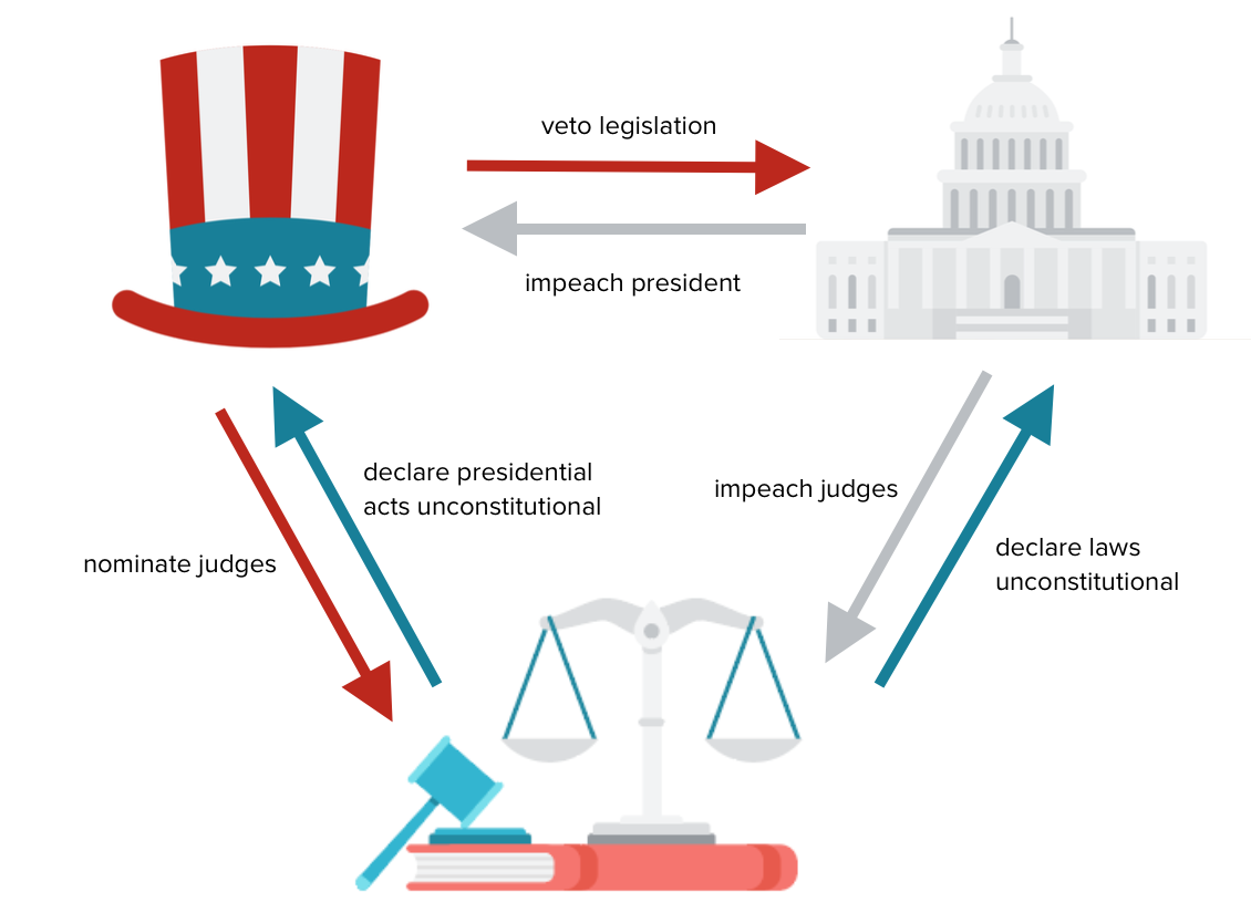 three branches of government chart for kids