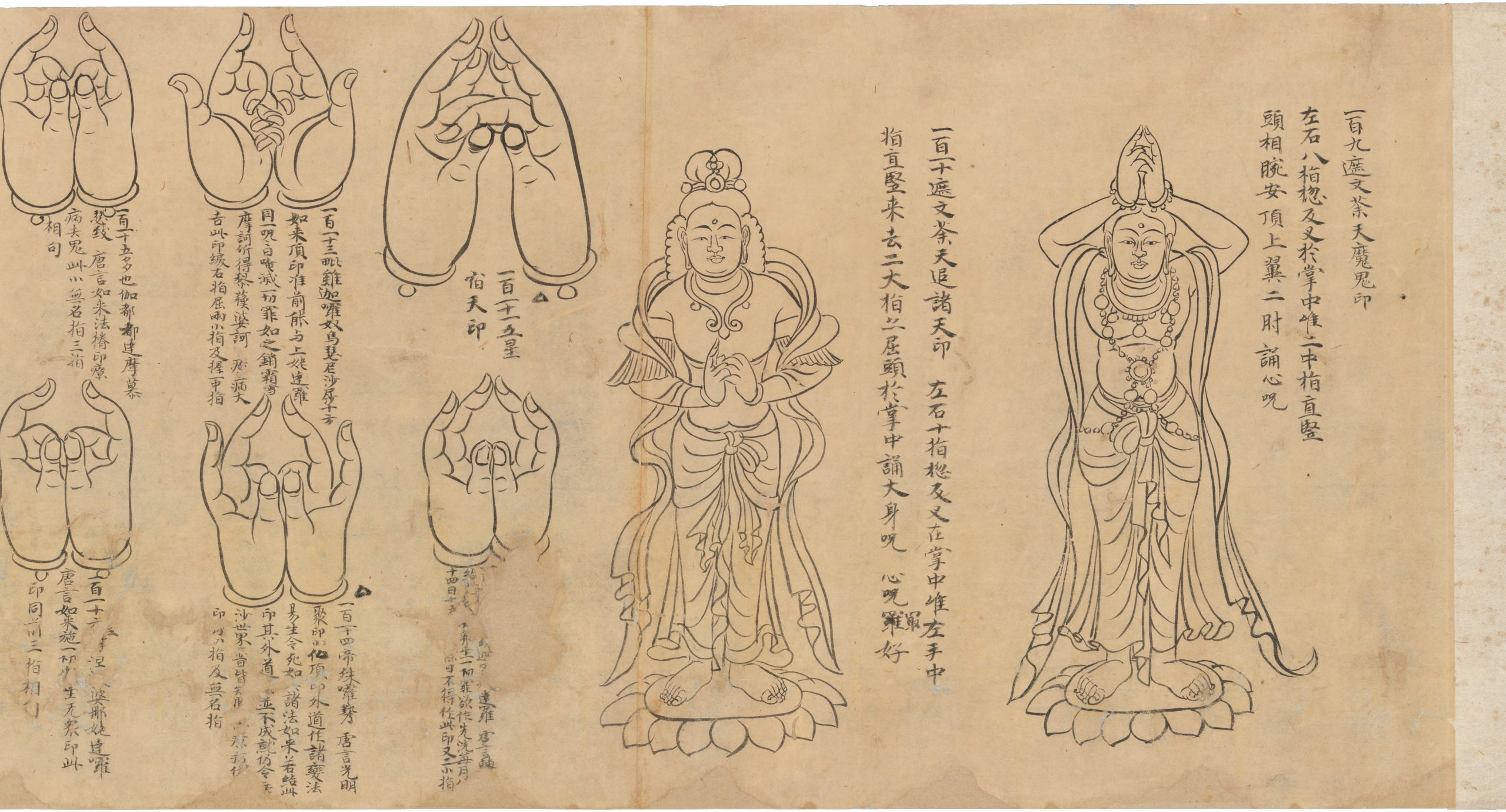 Lot - Buddha debout en Abhaya Mudra ,