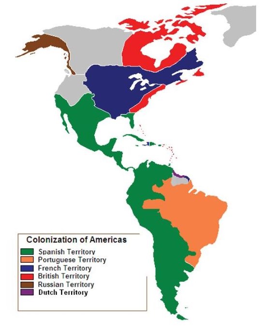 Dobře Vypadající Jiskra Měřitelný Map Of Colonization Of North America 