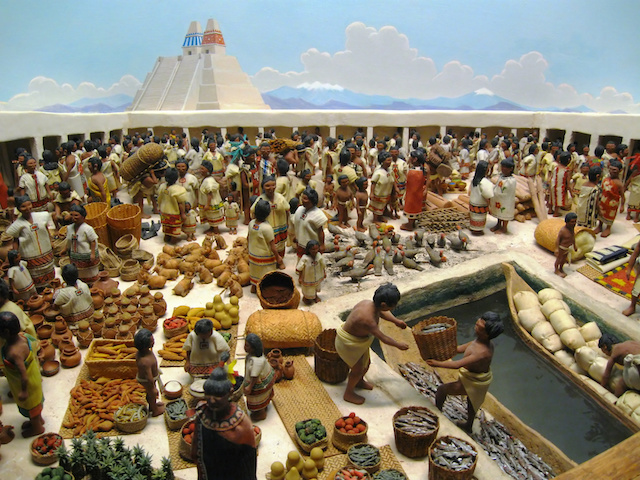 ancient people trading goods