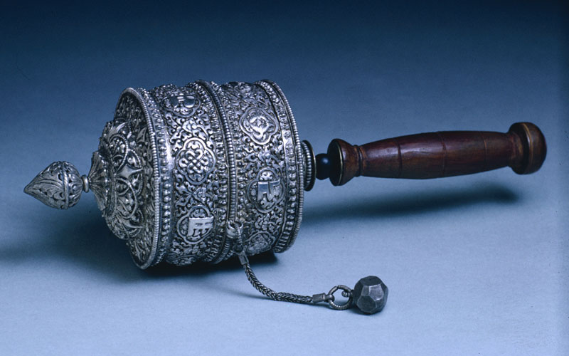 tibetan buddhist prayer wheel