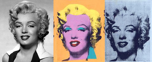 Publicity still for the film Niagara, 1953 with silkscreen face details