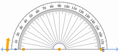 23 - Construir um ângulo de 90° (com compasso) 