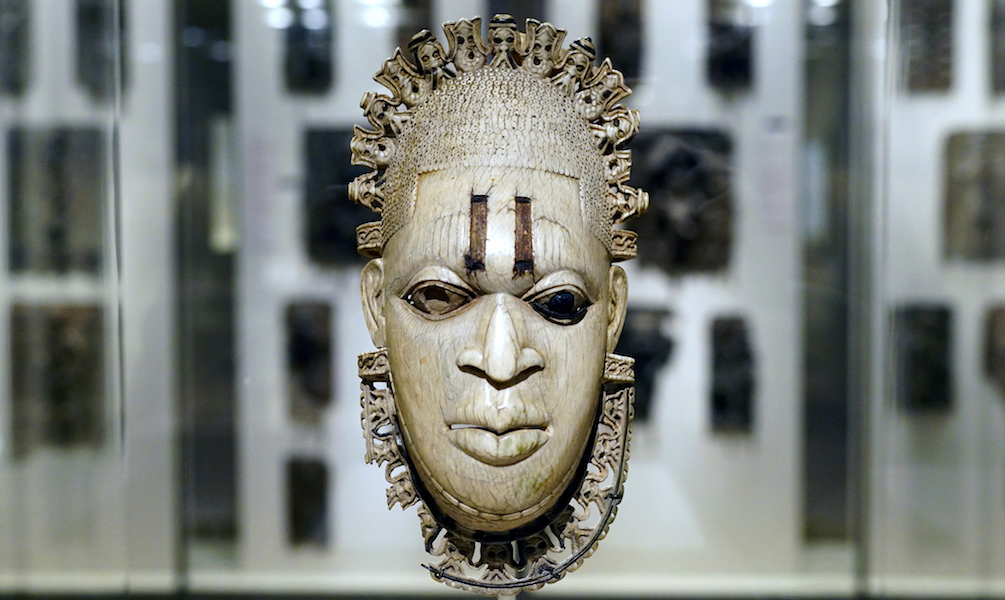 Queen Mother Idia - Ivory Hip Pendant Mask - Nigeria - Edo Peoples