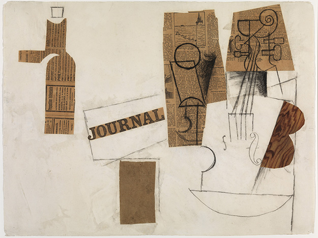 Papier Collé 1913 by Georges Braque