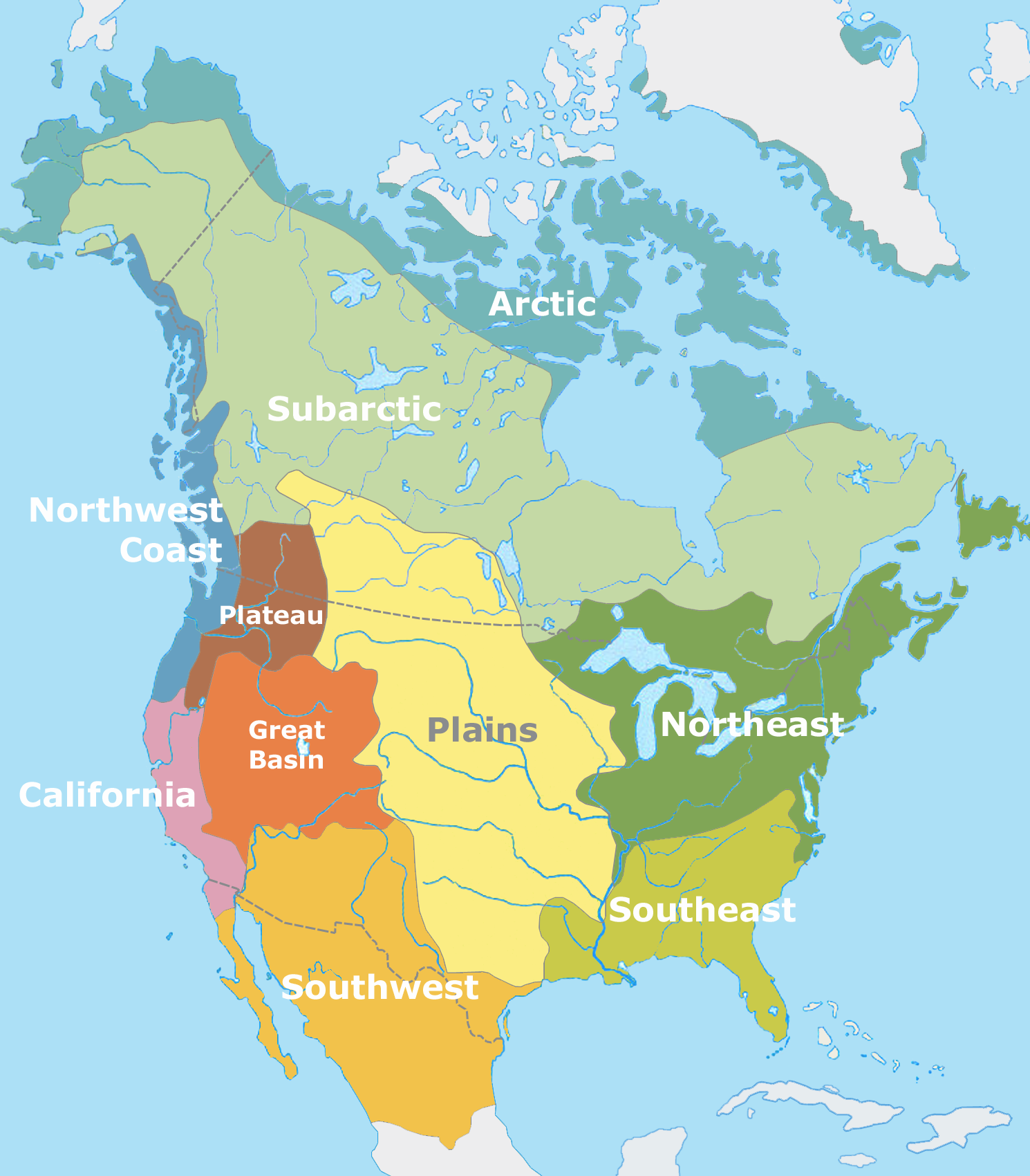 native american tribe map of north america Lesson Summary Native American Societies Before Contact Article Khan Academy native american tribe map of north america