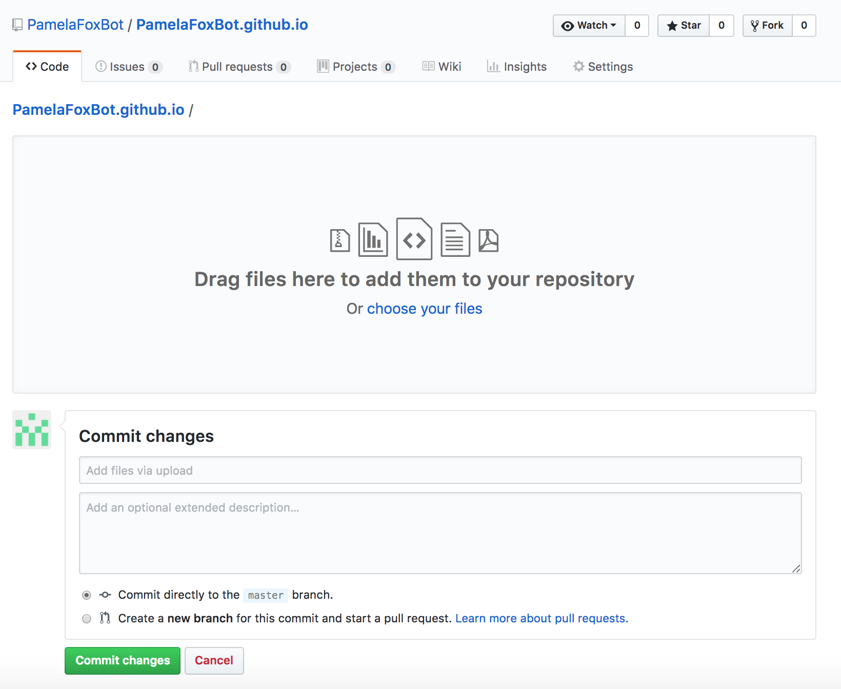 Upload A Website To Github