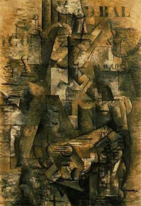 Georges Braque, The Portuguese, 1911, oil on canvas, 116.8 x 81 cm (Kunstmuseum Basel, Basel, Switzerland)