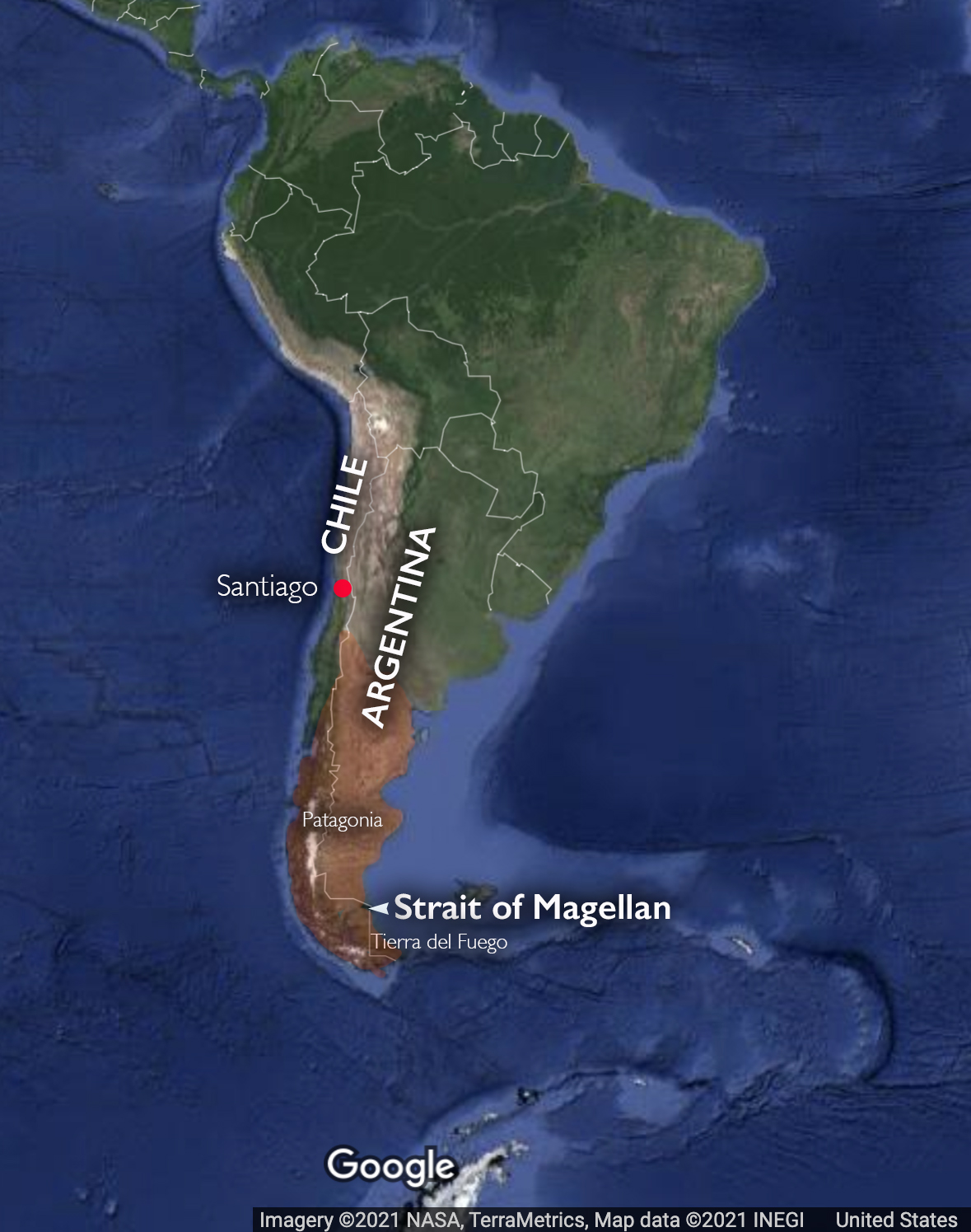 strait of magellan route