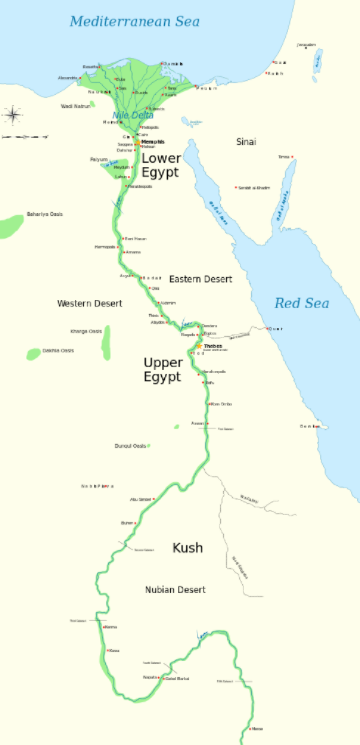 nile river valley map
