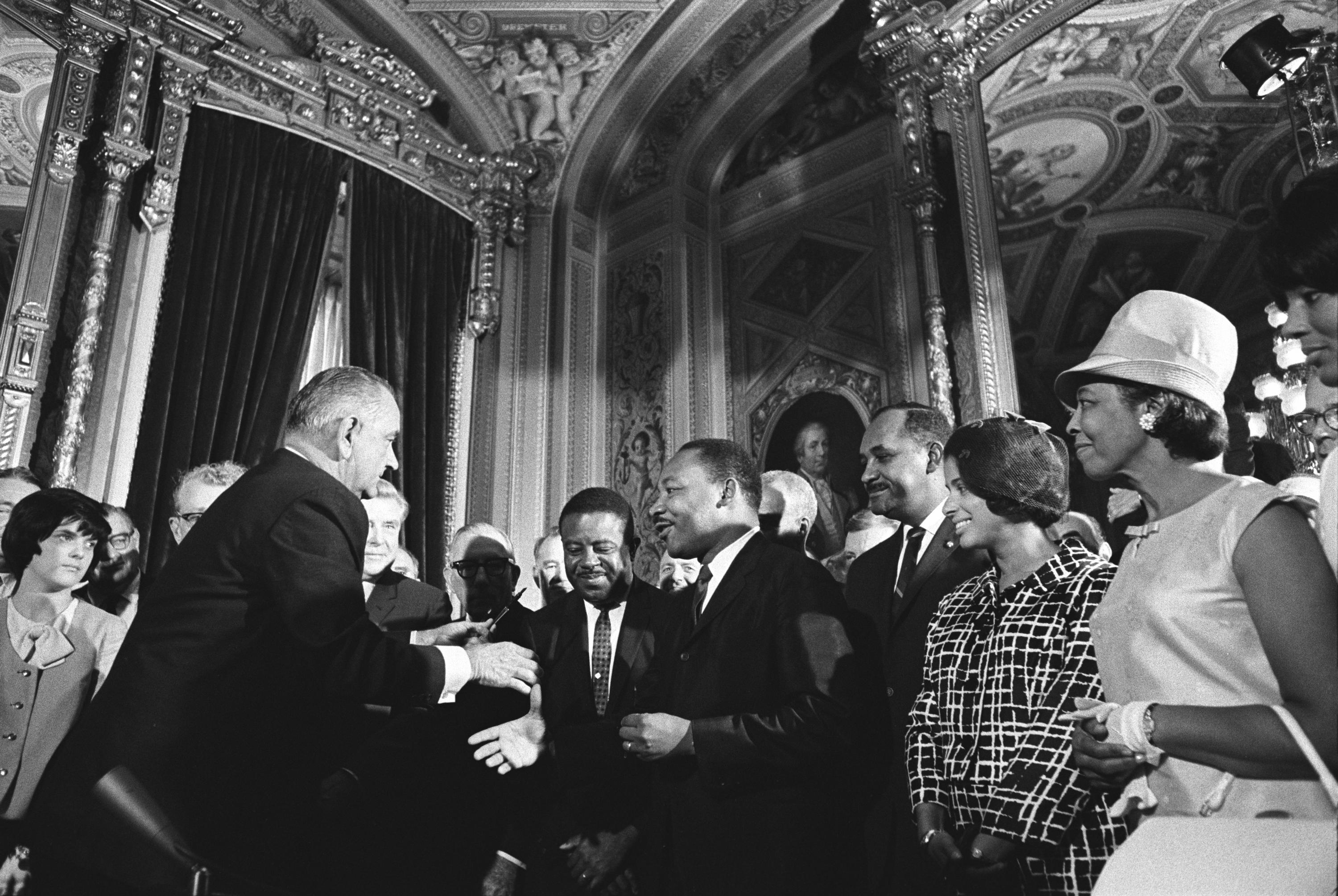 The civil rights act of 1964 sought to end the series outlet of