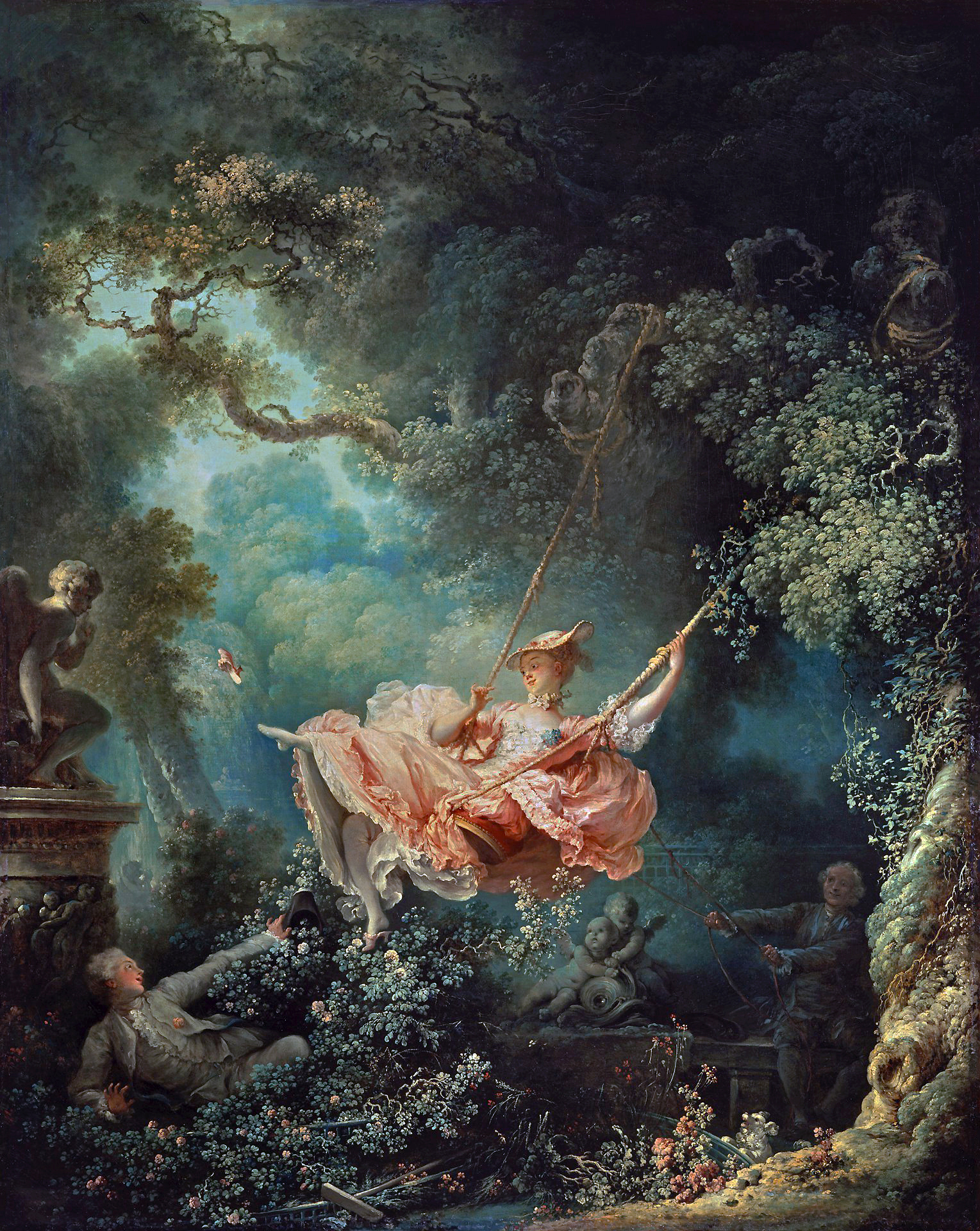 Fragonard, The Swing (article) Rococo Khan Academy