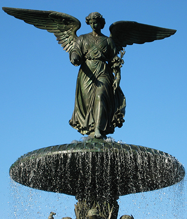 Emma Stebbins, Angel of Waters, 1873, bronze, Bethesda Fountain