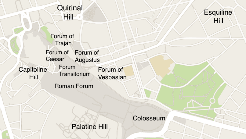 ancient roman forum layout