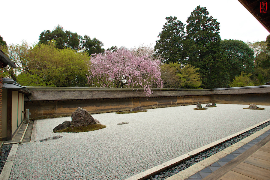 Ryōanji Peaceful Dragon Temple, Dry Landscape Garden Ryoanji