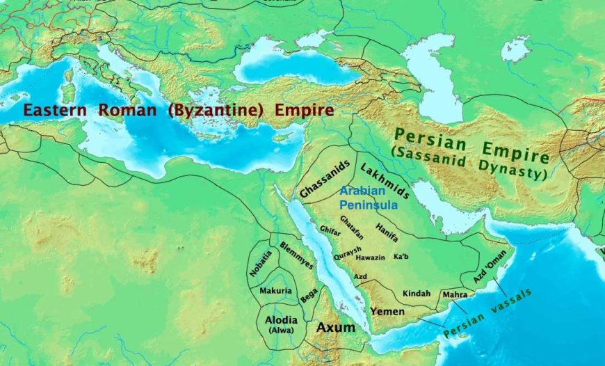 arabian desert location on map