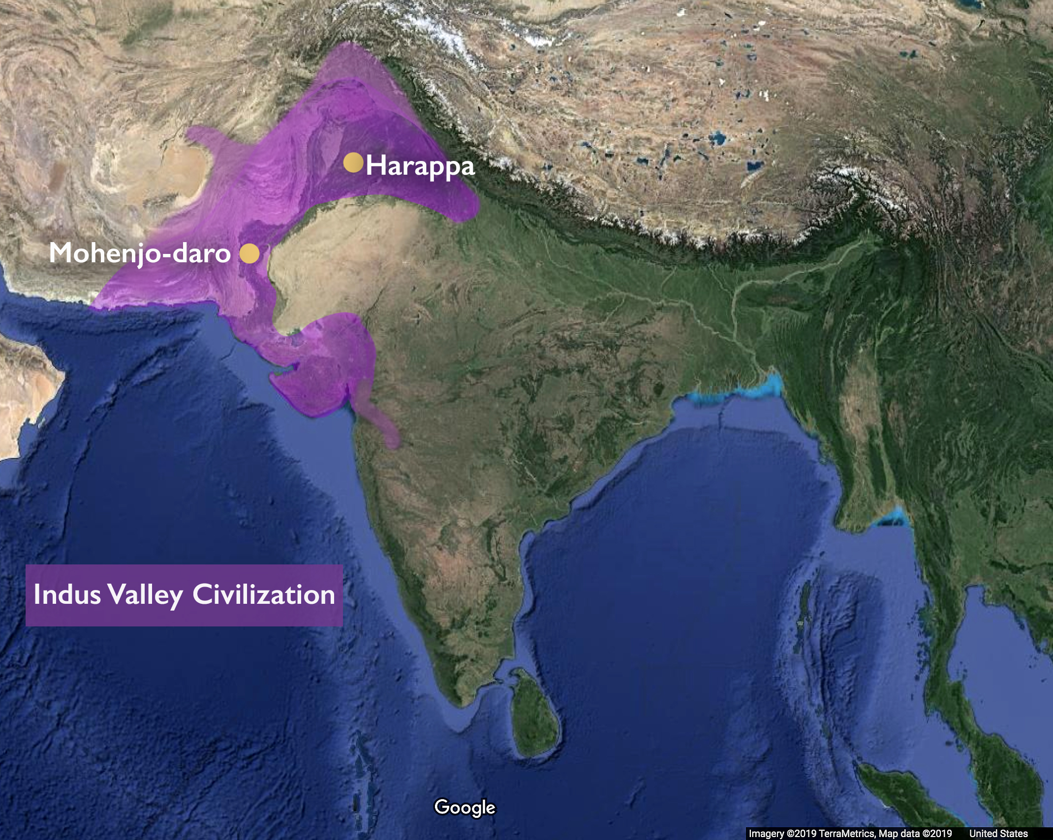 indus-valley-civilization-world-map