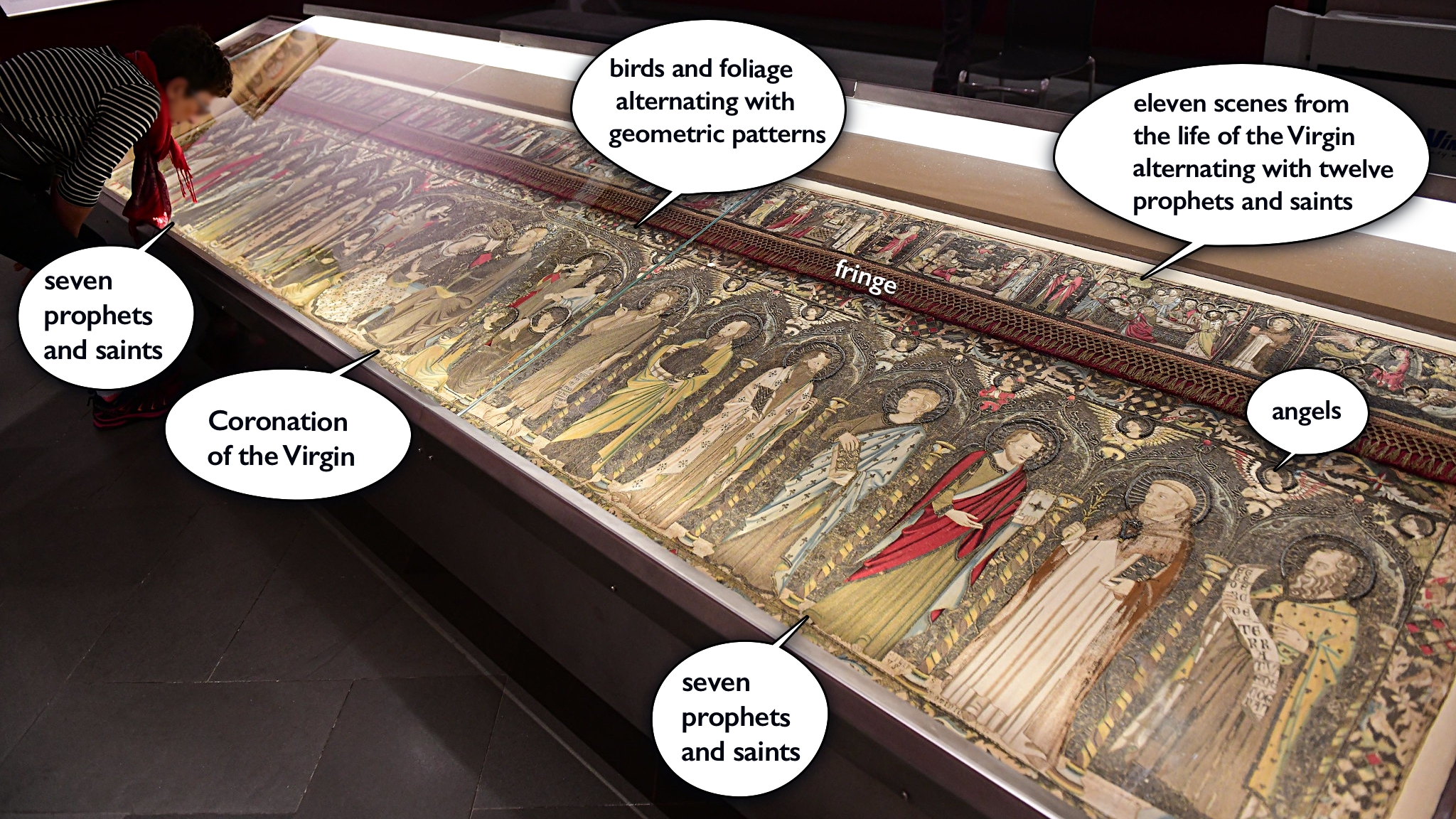 A rare embroidery made for an altar at Santa Maria Novella