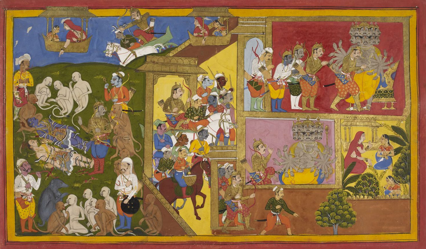 A page from the Mewar Ramayana (article) | Khan Academy