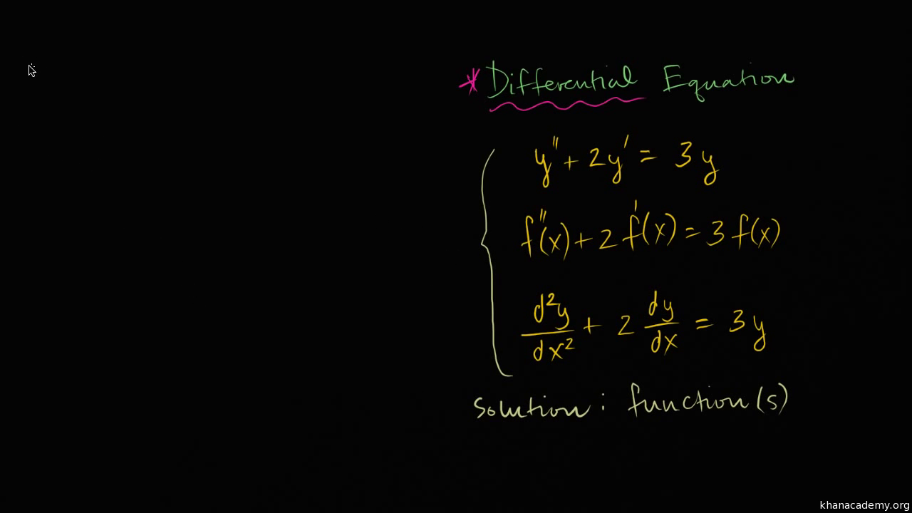 26.1 Introduction to Differential Equations