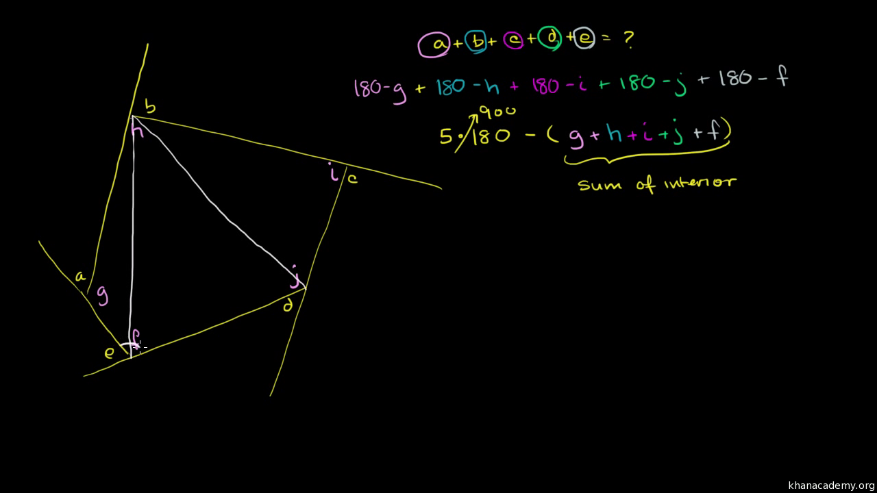 Triangle Angle Challenge Problem Video Khan Academy