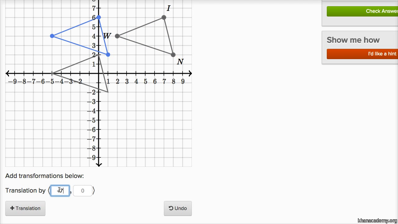 translation math calculator