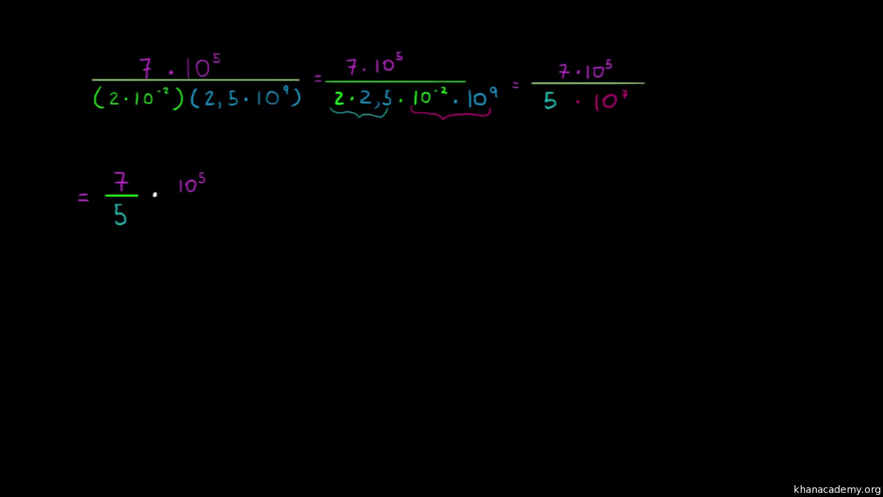 MULTIPLICAÇÃO E DIVISÃO COM NOTAÇÃO CIENTÍFICA 