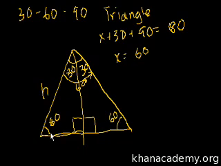 Special right triangles intro (part 2) (video)