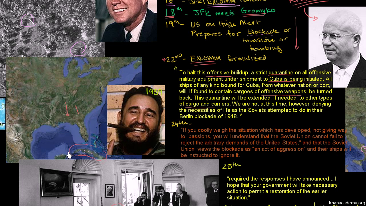 Cuban Missile Crisis (video) | 1960s America | Khan Academy