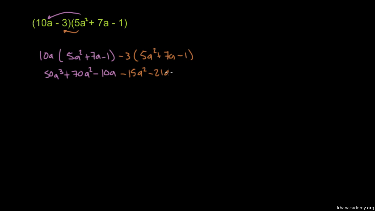 Aritmética de polinomios | Álgebra 2 | Matemáticas | Khan Academy