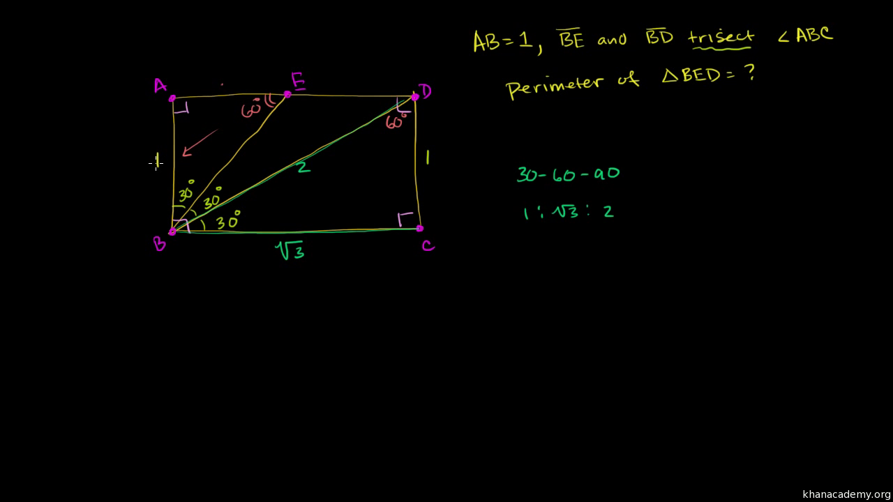 60 degree right triangle