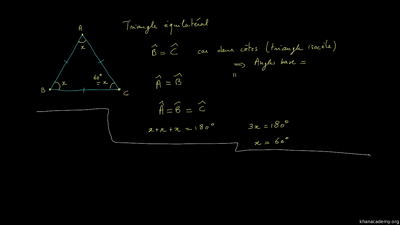 classer les triangles par angles et côtés