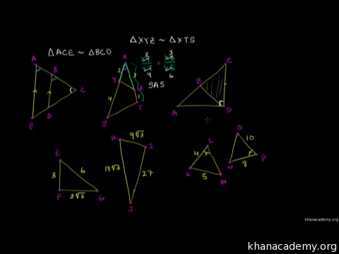证明相似三角形(视频) | 三角形相似的定义| 可汗学院