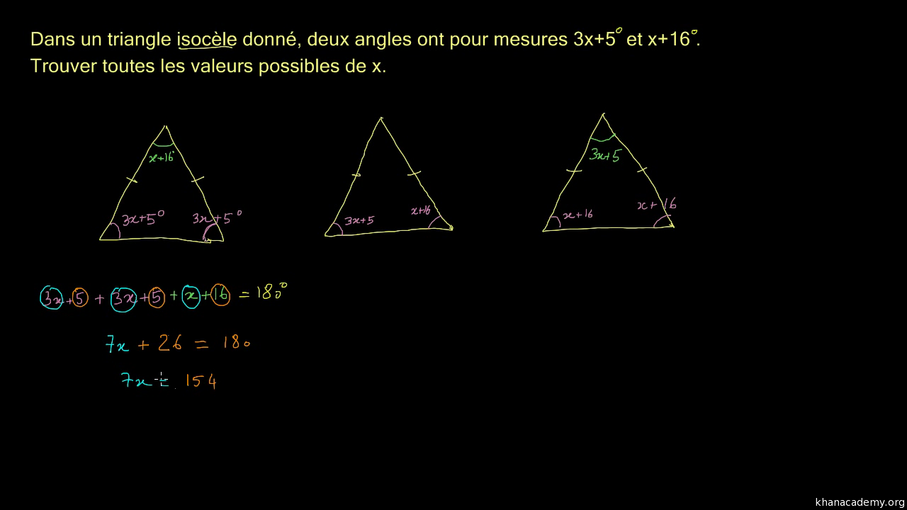 Calculer La Base D un Triangle Isocele Encore un exercice avec des triangles isocèles (vidéo) | Khan Academy