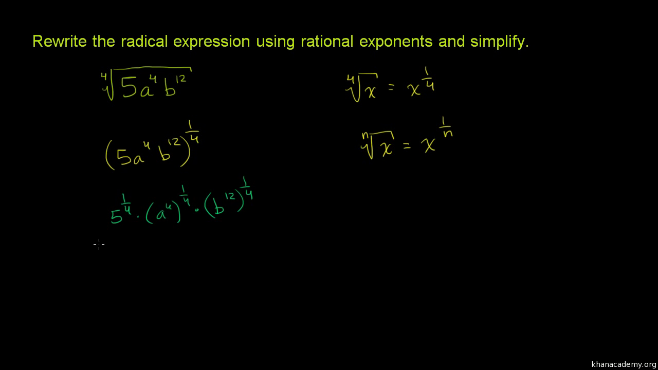 Exponential & logarithmic functions  Algebra (all content)  Khan Inside Radicals And Rational Exponents Worksheet