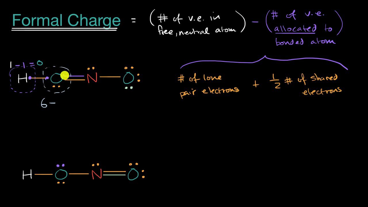 lewis structures calculating formal charge